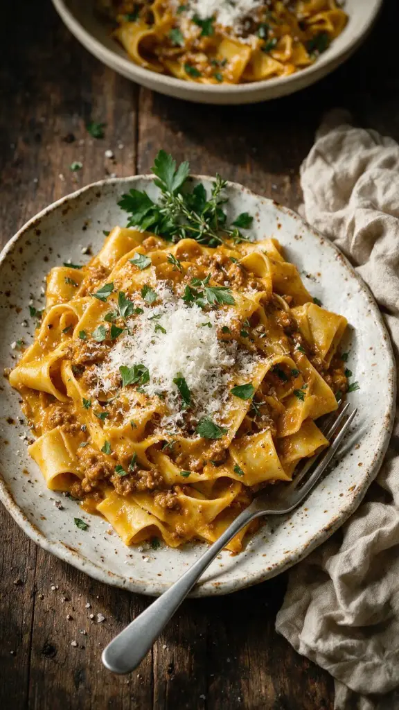 Kürbis-Bolognese