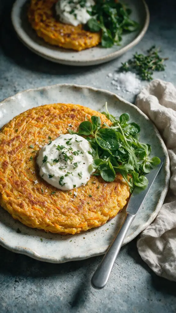 Kürbis-Kichererbsen-Pfannkuchen