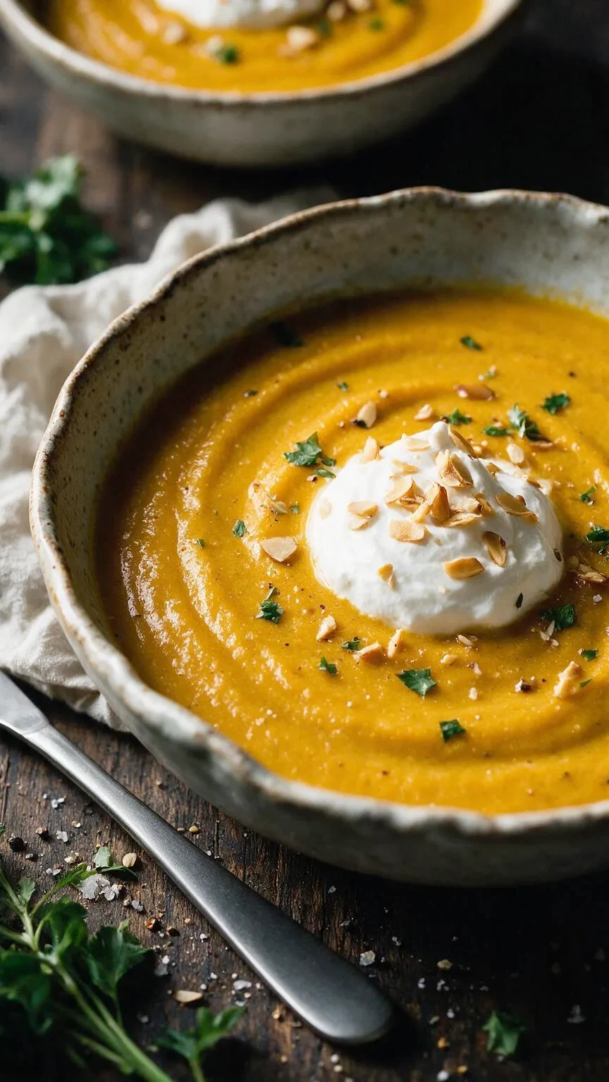 Kürbissuppe mit Kokosmilch