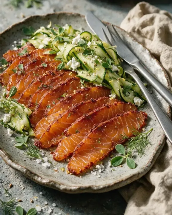 Lachs-Pastirma (KI-Illustration)