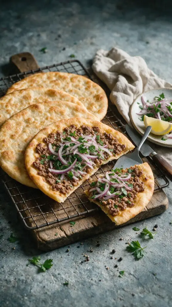 Lahmacun mit Lammhack