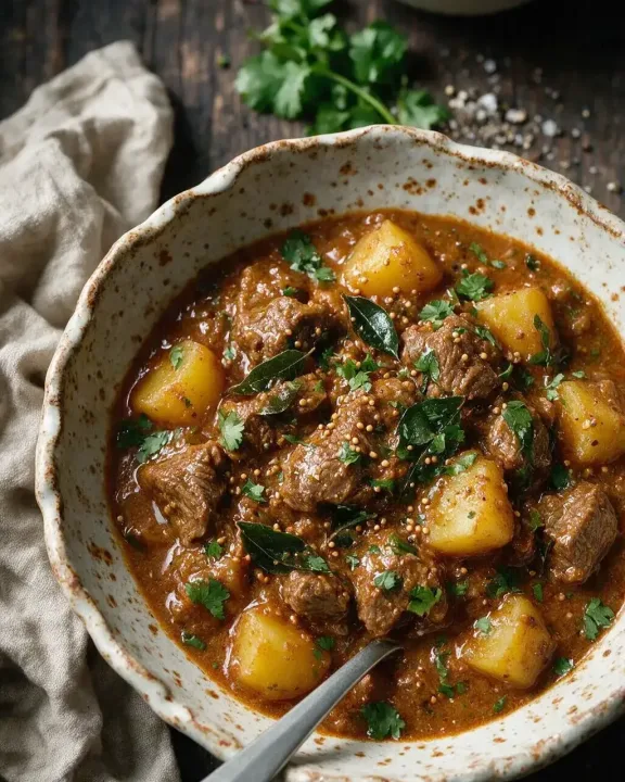 Lamm-Kartoffel-Curry (KI-Illustration)