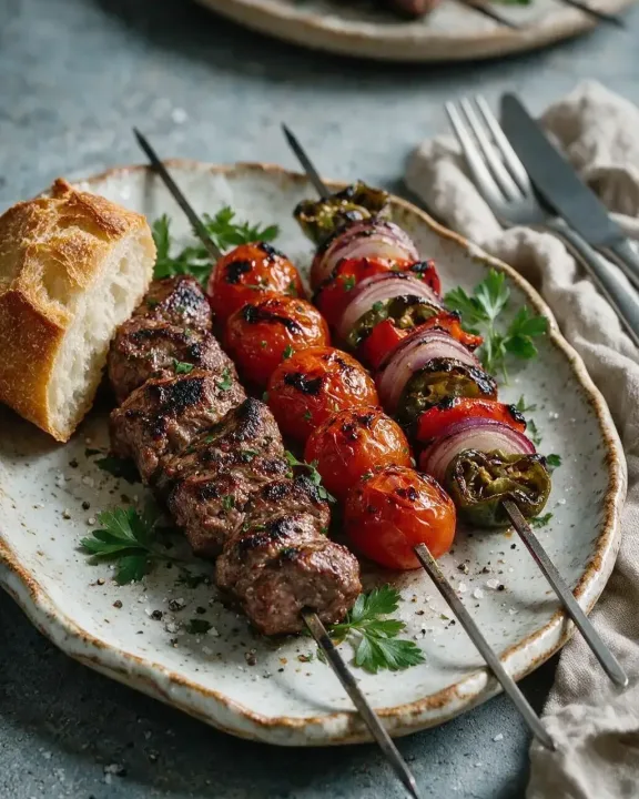 Lamm-Schisch-Kebab (KI-Illustration)