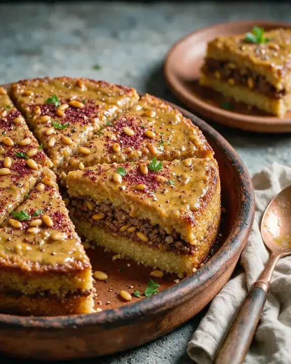 Lamm-Kibbeh aus dem Ofen (KI-Illustration)