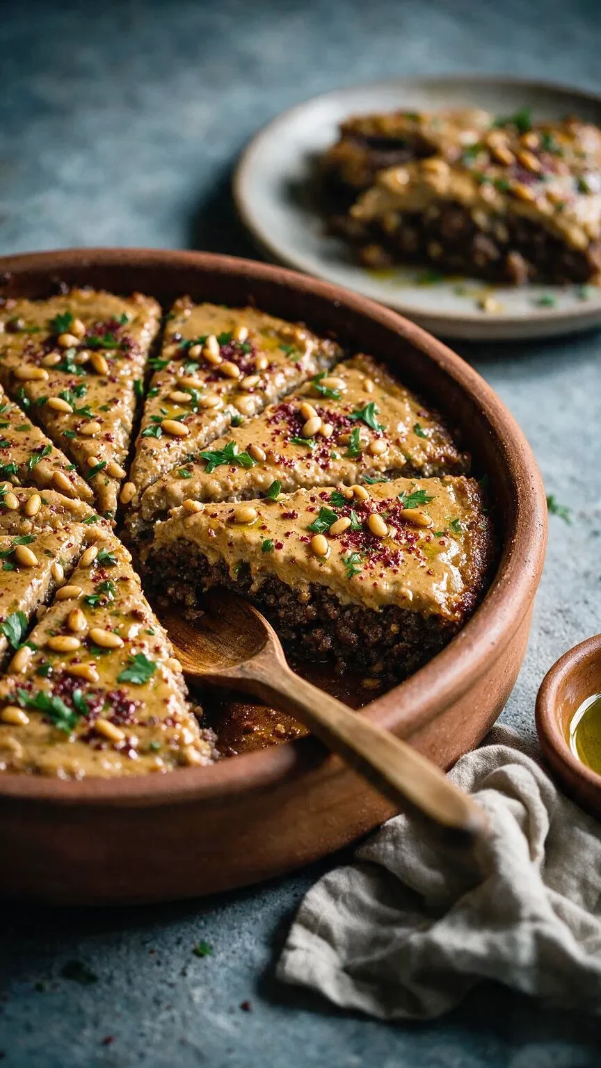 Lamm-Kibbeh aus dem Ofen (KI-Illustration)