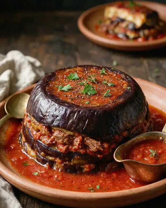 Moussaka mit Lamm (KI-Illustration)