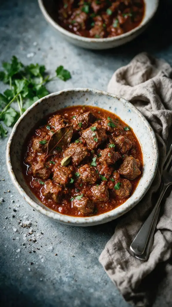 Lammcurry mit Zwiebel-Tomaten-Sauce