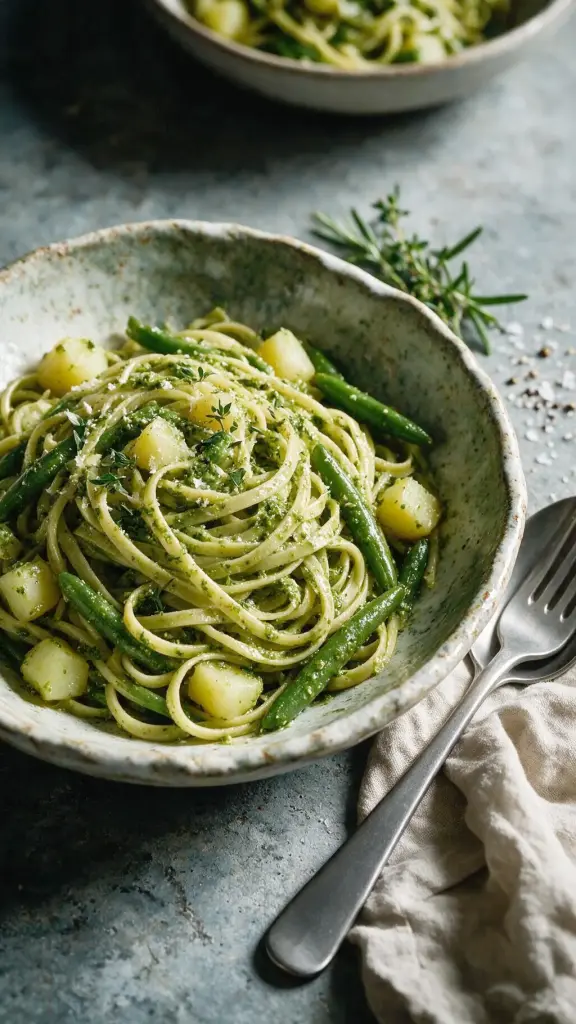 Linguine mit Genueser Pesto