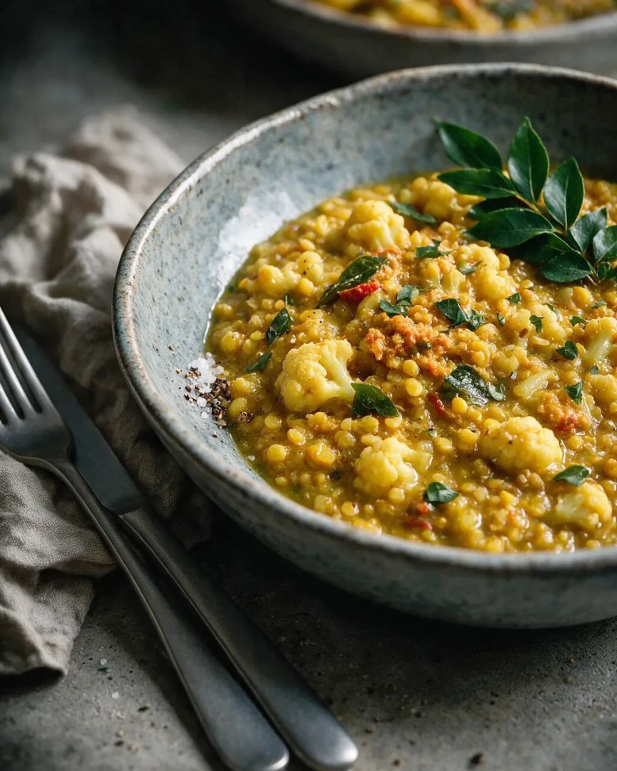 Linsen-Blumenkohl-Curry (KI-Illustration)