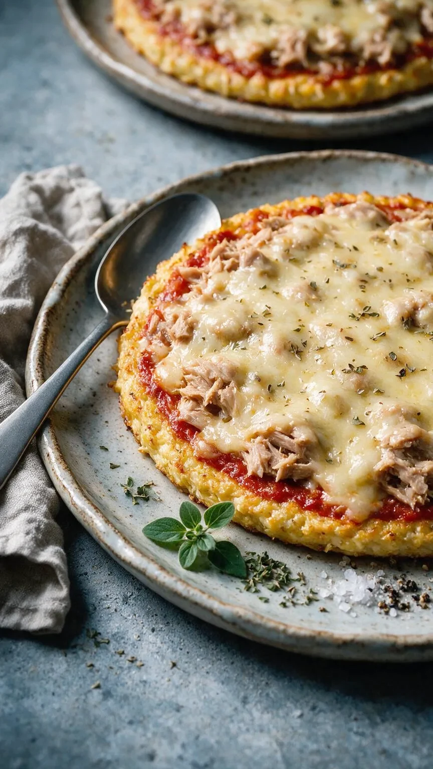Low Carb Blumenkohl-Thunfisch-Pizza