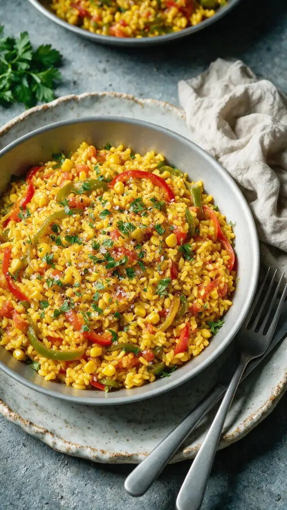 Mais-Paprika-Paella