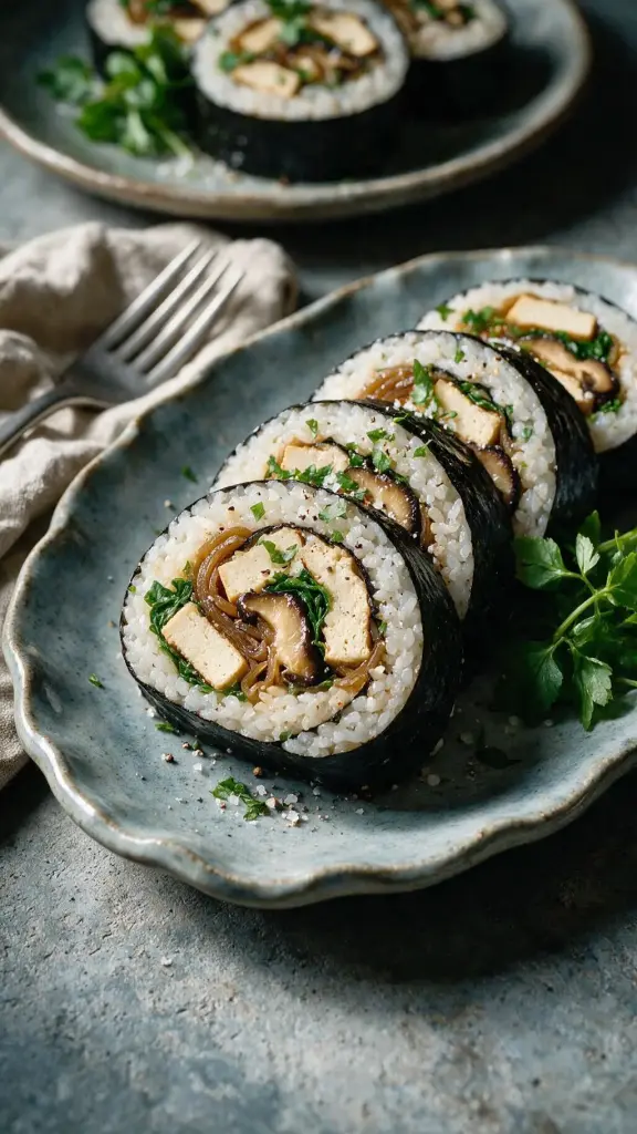 Tofu-Sushi-Rollen