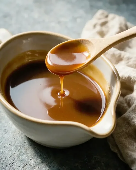 Malz-Butterscotch-Sauce (KI-Illustration)