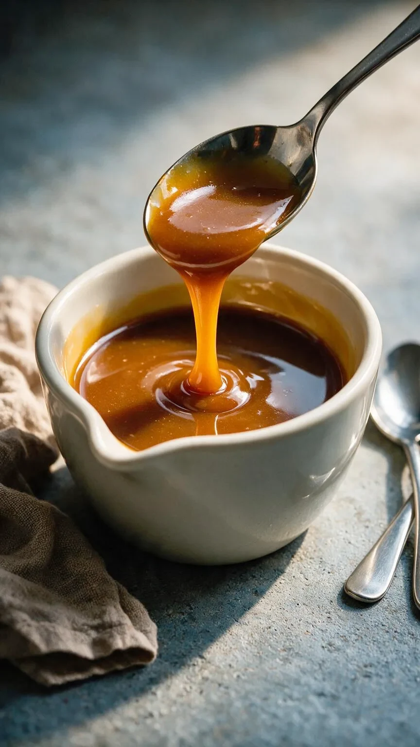 Malz-Butterscotch-Sauce (KI-Illustration)