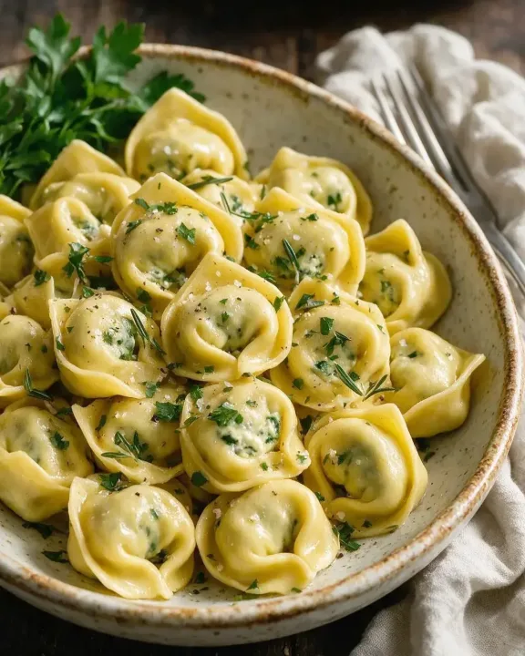 Mangold-Ricotta-Tortelloni (KI-Illustration)