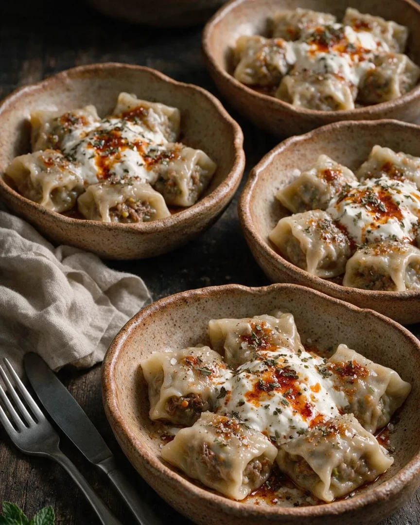 Manti mit Ochsenschwanz (KI-Illustration)