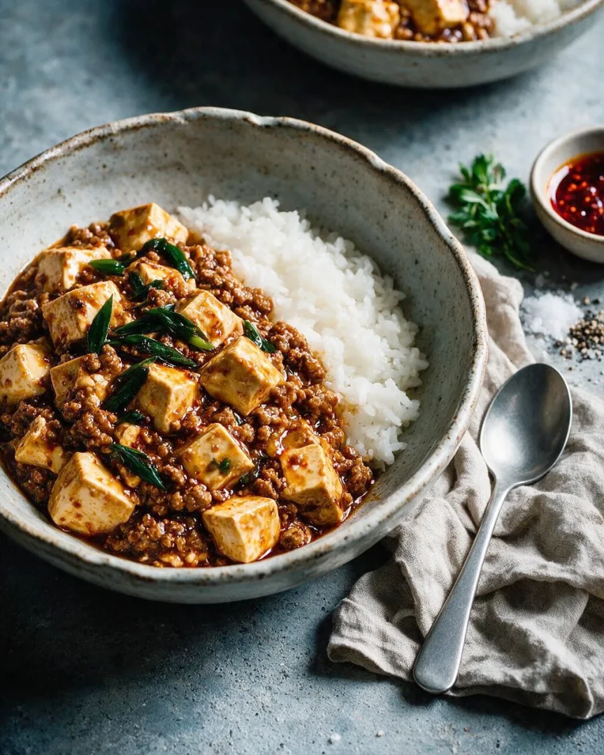 Mapo Tofu nach japanischer Art (KI-Illustration)
