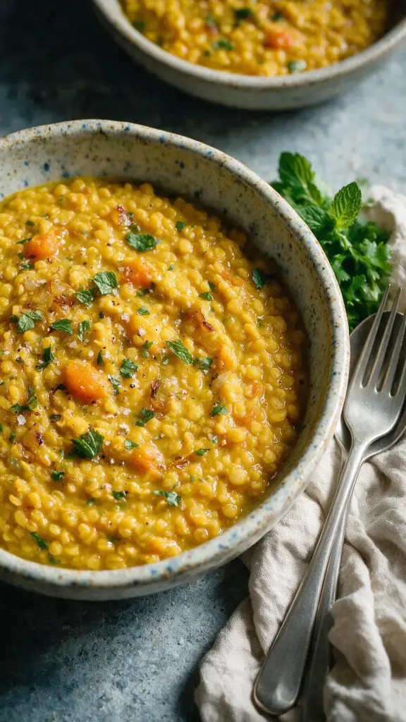 Masoor Dal mit Zwiebeln