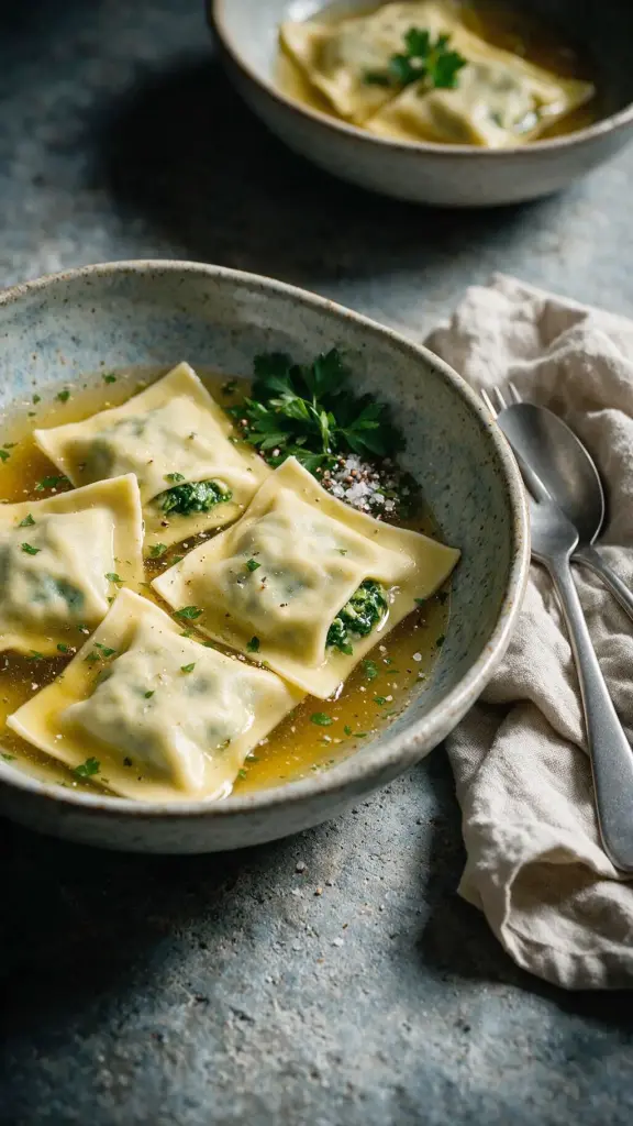 Spinat-Maultaschen