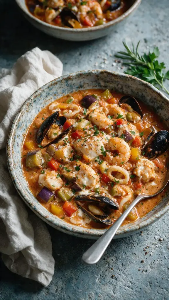 Mediterraner Fischeintopf