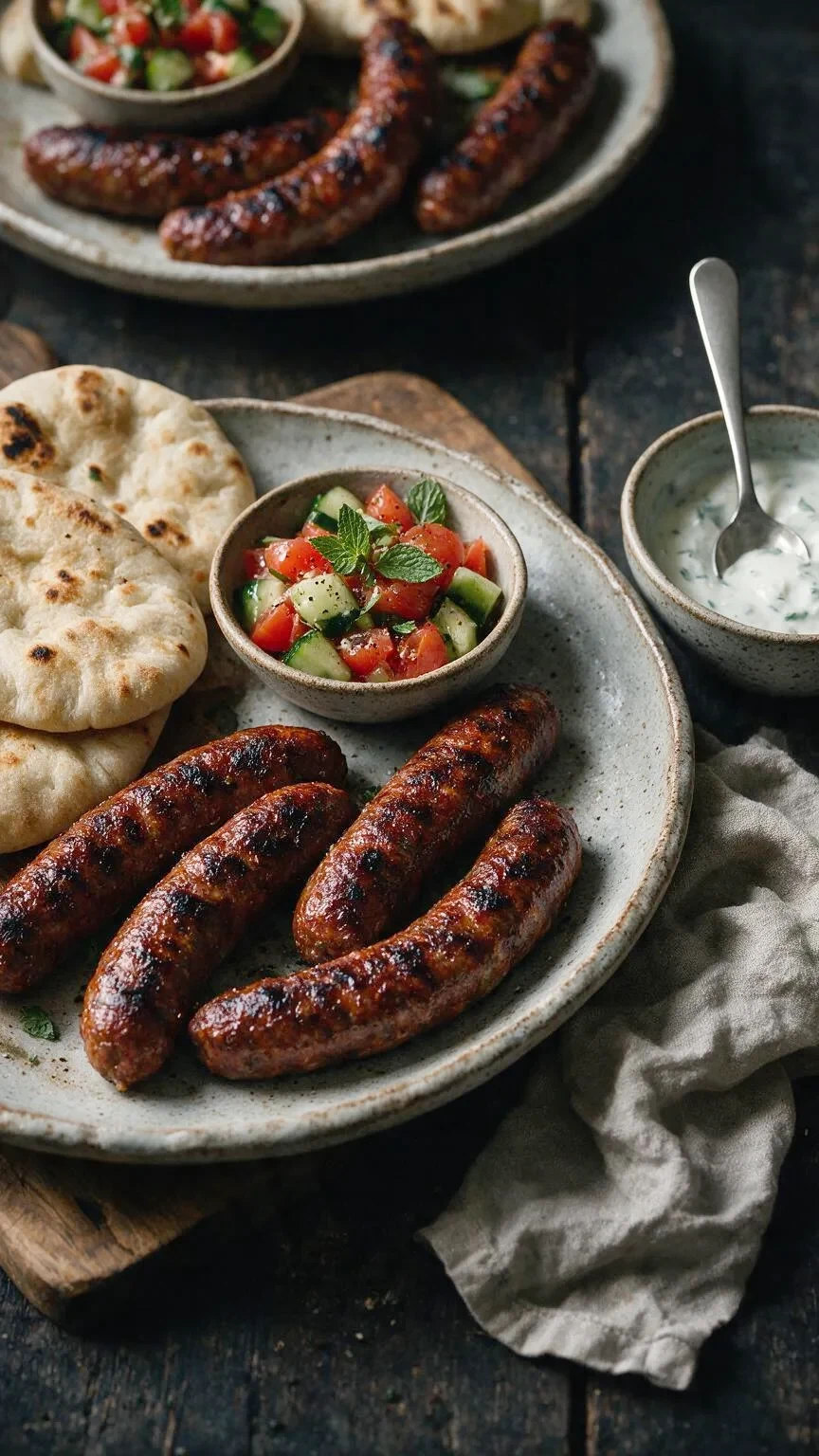 Merguez mit Joghurt und Minze