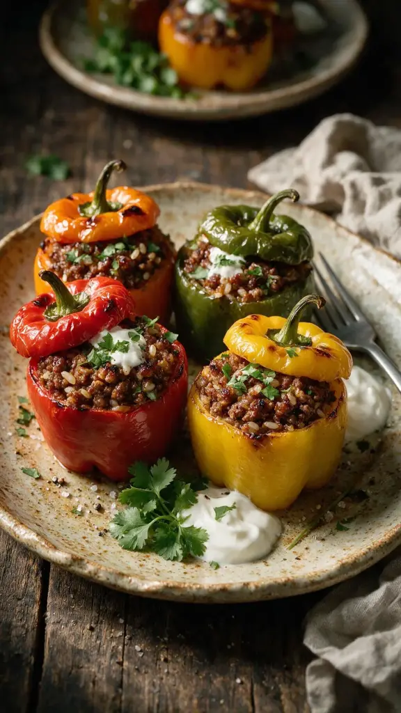 Mexikanische gefüllte Paprika