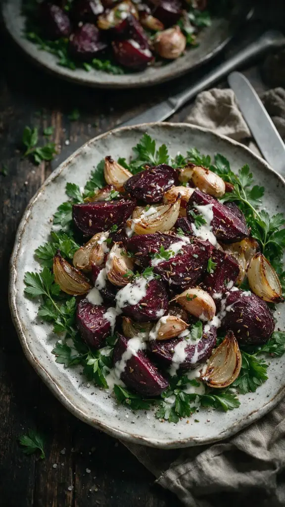 Geröstete Rote Bete mit Kümmel