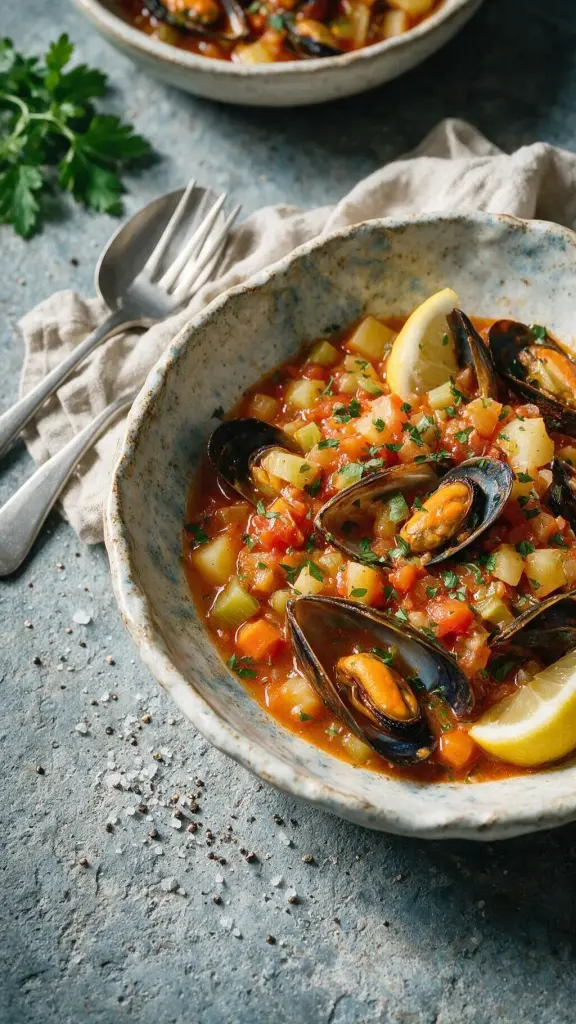 Griechische Muschel-Plaki