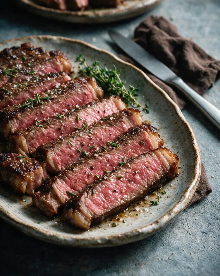 Niedrigtemperatur-Steak (KI-Illustration)
