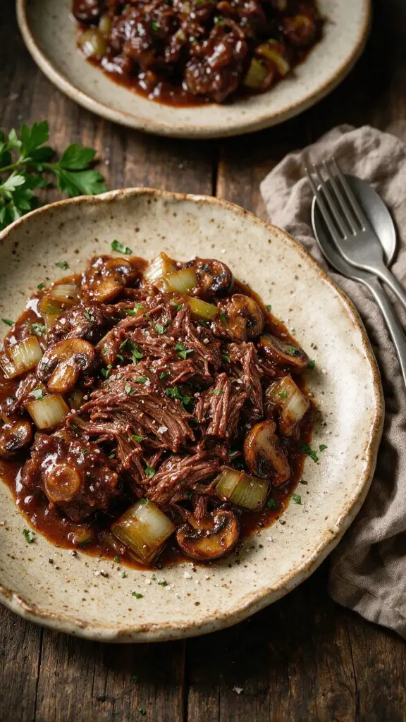 Rotwein-Ragout mit Ochsenschwanz