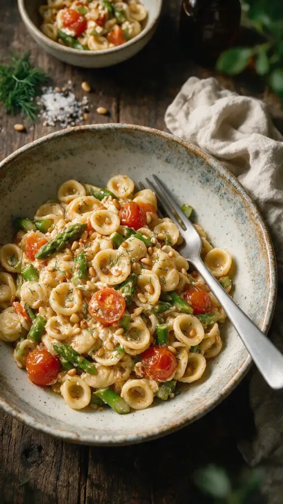 Orecchiette mit Spargel & Feta