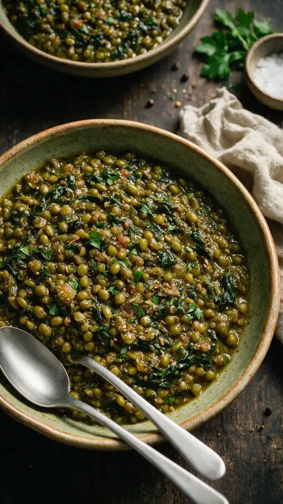 Spinat-Linsencurry (Palak Moong)