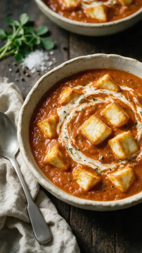 Paneer in Butter-Sahne-Sauce