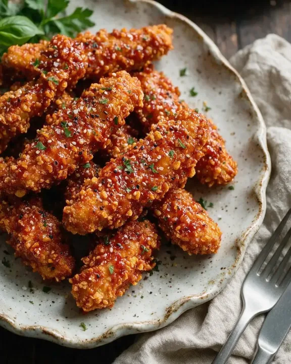 Koreanische Chicken Tenders (KI-Illustration)