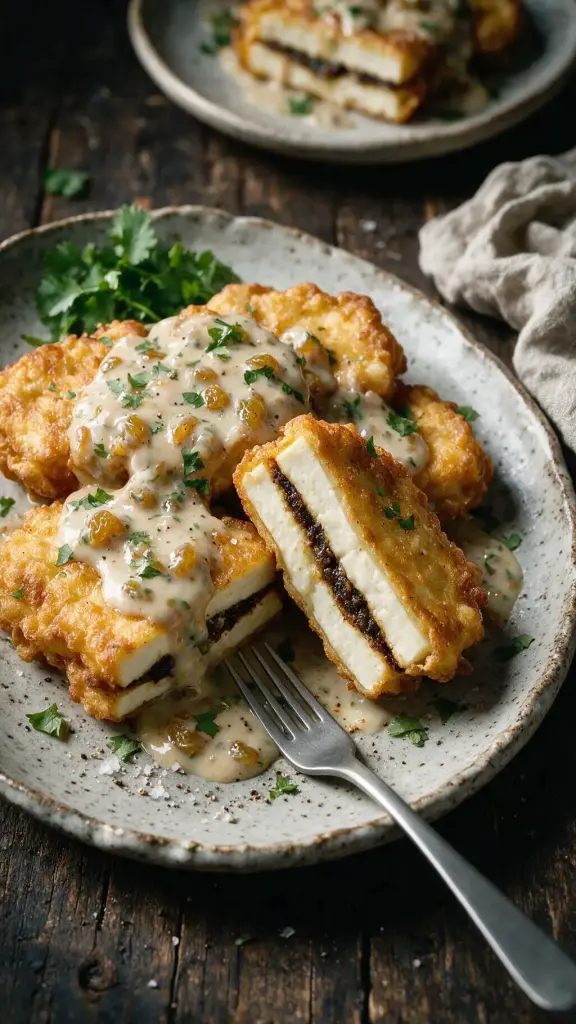 Paneer mit Rosinen-Chili-Sauce