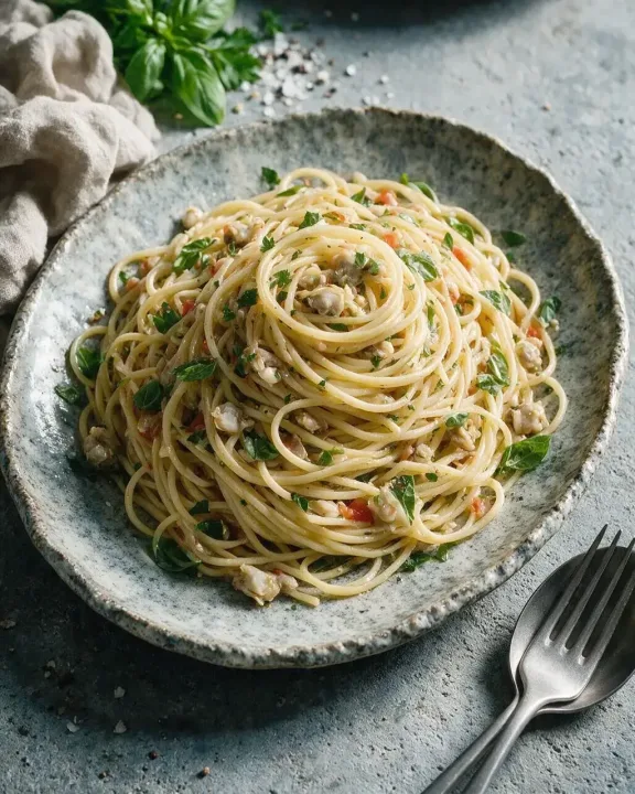 Pasta Vongole (KI-Illustration)