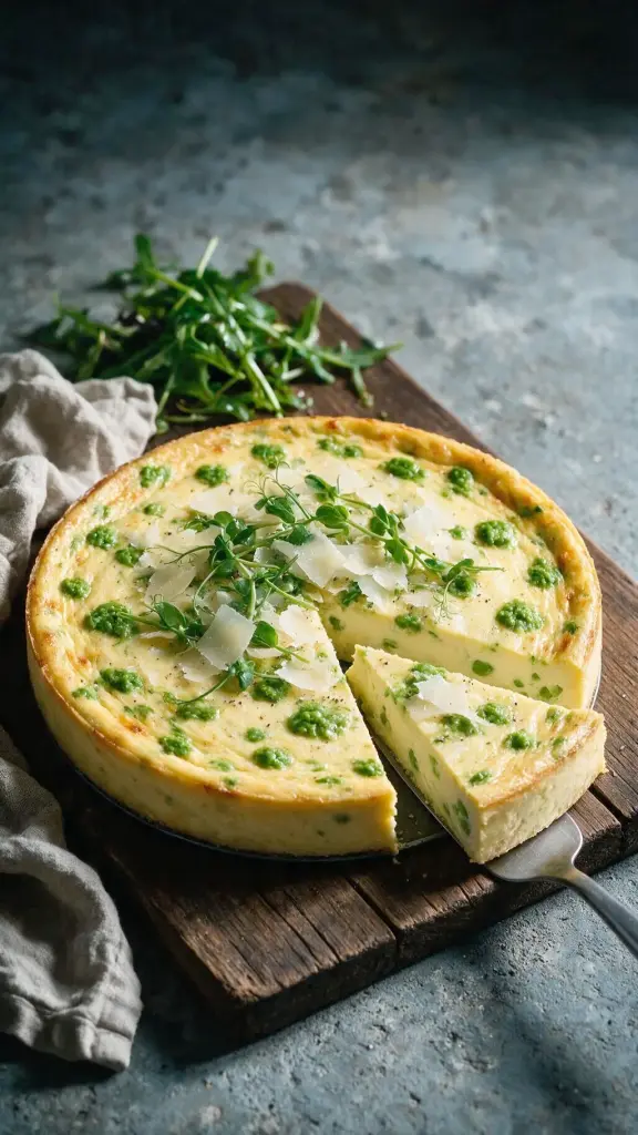 Pecorino-Erbsentarte