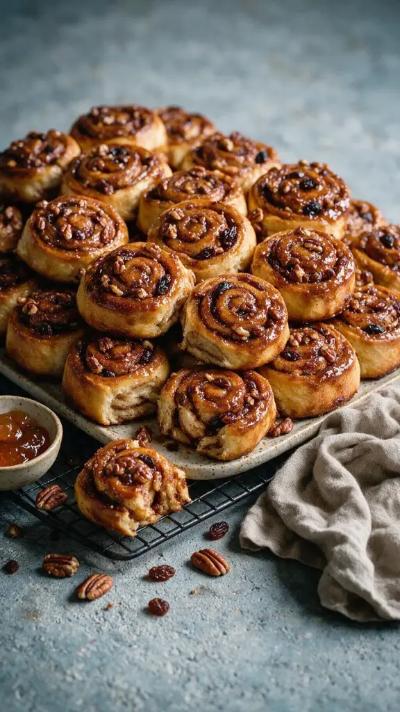 Zimtschnecken mit Pekannüssen