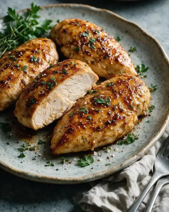 Hähnchenbrust im Airfryer (KI-Illustration)