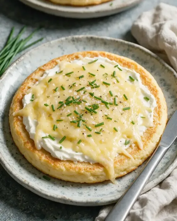 Pfannkuchen mit Frischkäse (KI-Illustration)