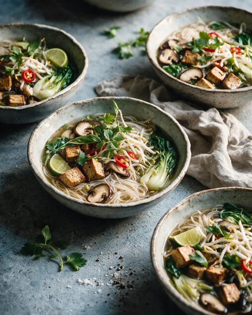 Pho mit Tofu und Shiitake (KI-Illustration)