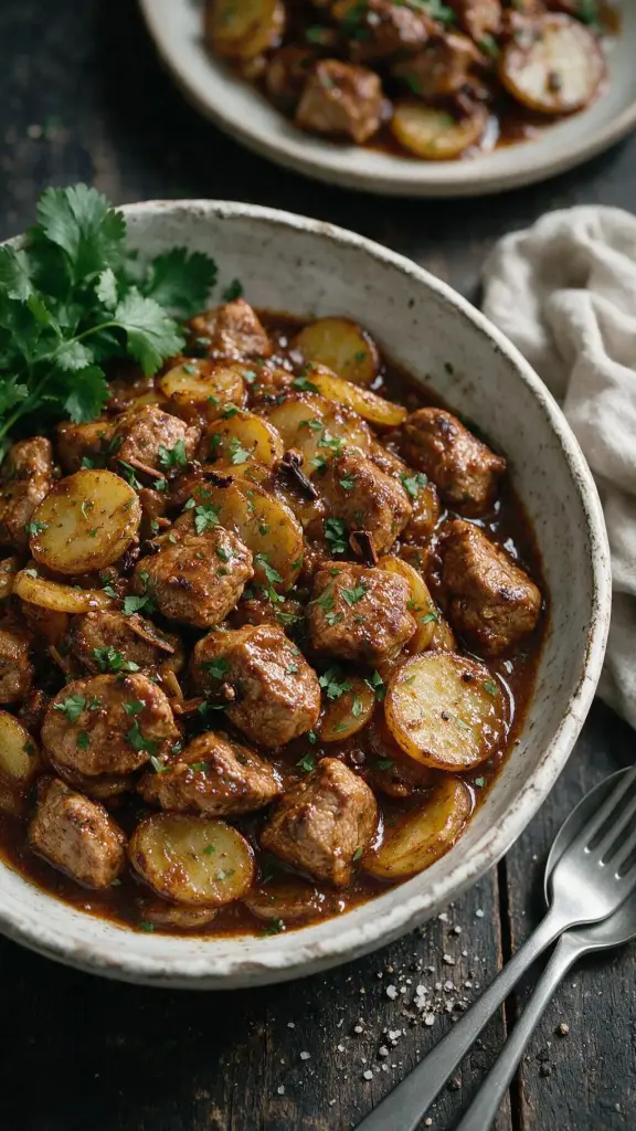 Schweinecurry mit Kartoffeln