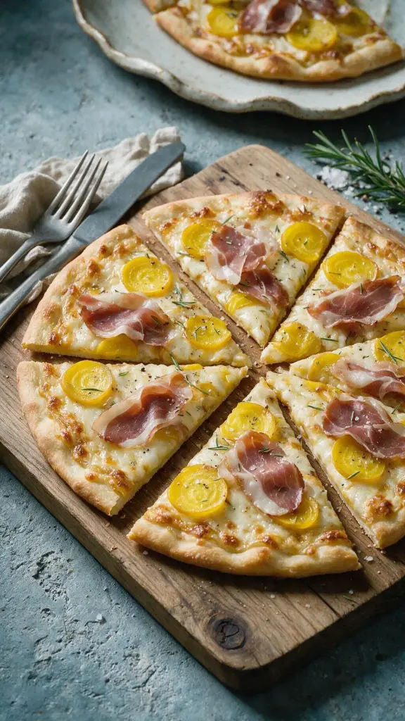 Pizza Bete, Mozzarella, Entenbrust