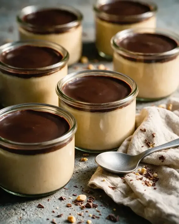 Protein-Pudding mit Erdnussbutter (KI-Illustration)