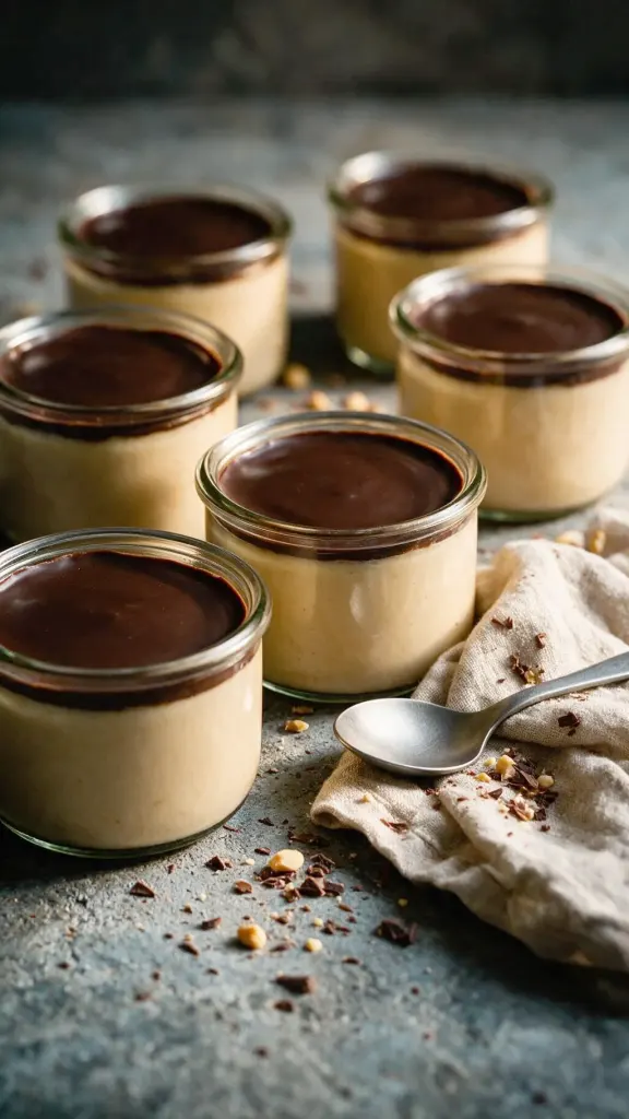 Protein-Pudding mit Erdnussbutter