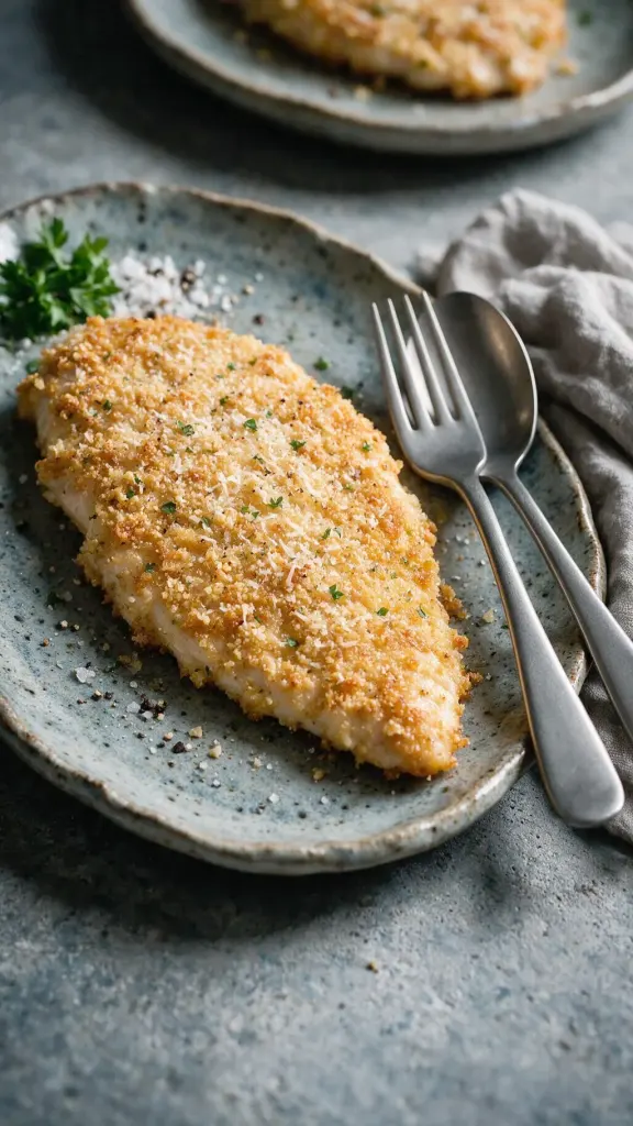 Putenschnitzel mit Parmesankruste