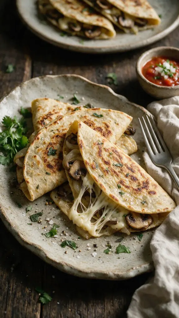 Pilz-Quesadillas