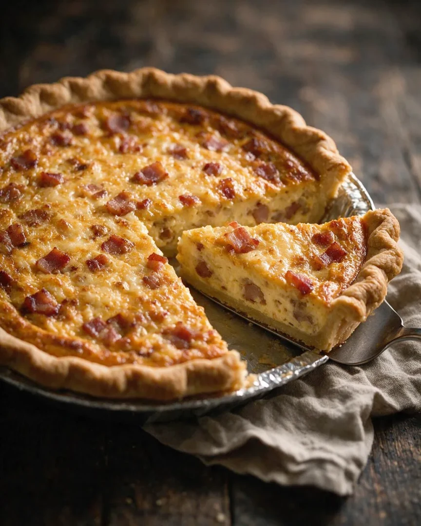 Deep-Dish Quiche Lorraine (KI-Illustration)