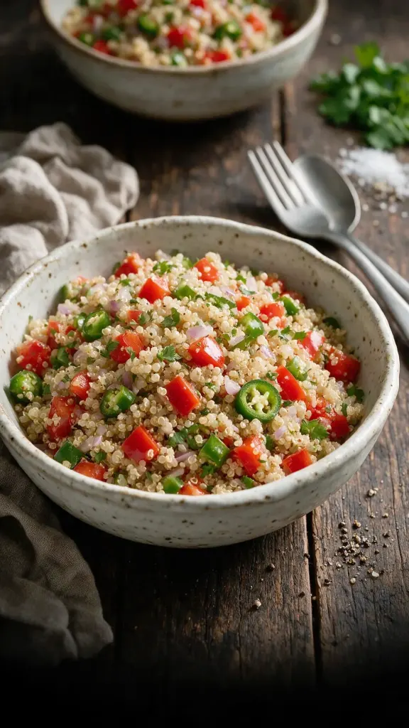 Quinoa-Salat mit Paprika
