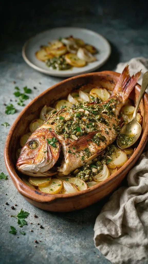 Red Snapper aus dem Ofen